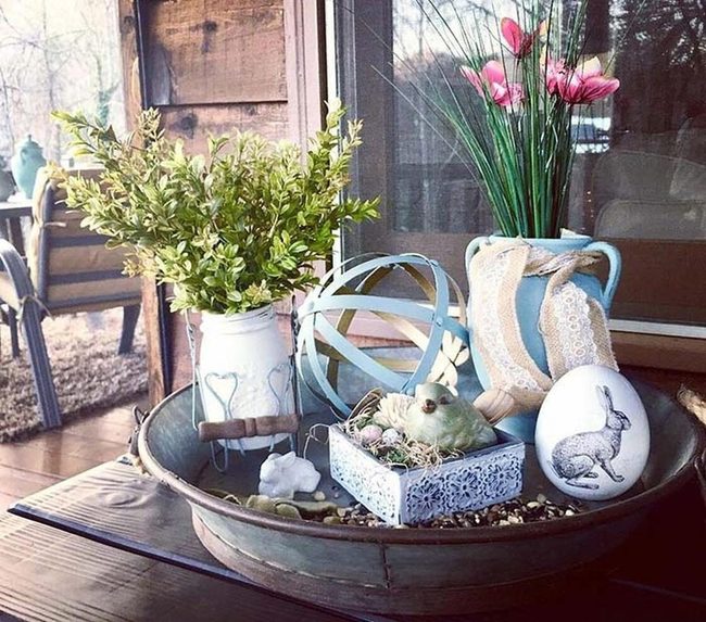 Pastel Bunny Easter Tray