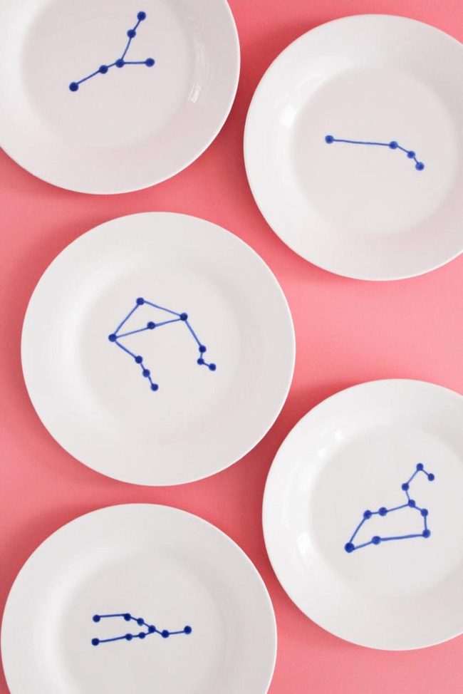 Celestial White Porcelain Dinner Plates