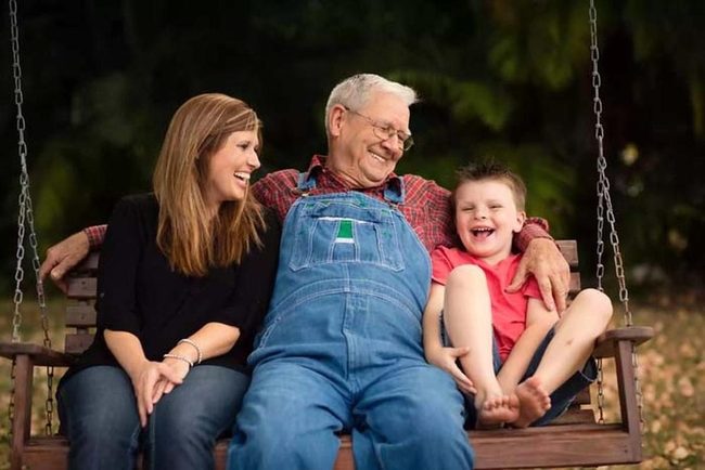 Wooden Family Swing Together