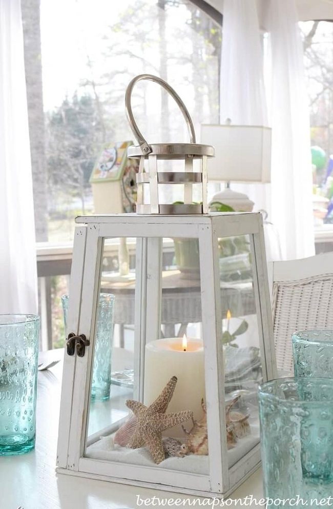 Glowing Shells Inside Lantern