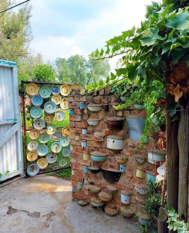 Ceramic Plates Garden Wall Display