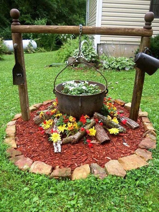 Cauldron Over Wildflower Burst