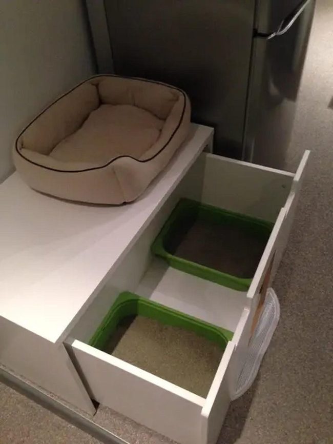Beige Beds White Storage Cabinets