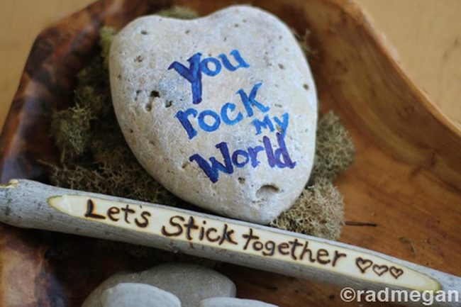 Etched Stone Love Tokens