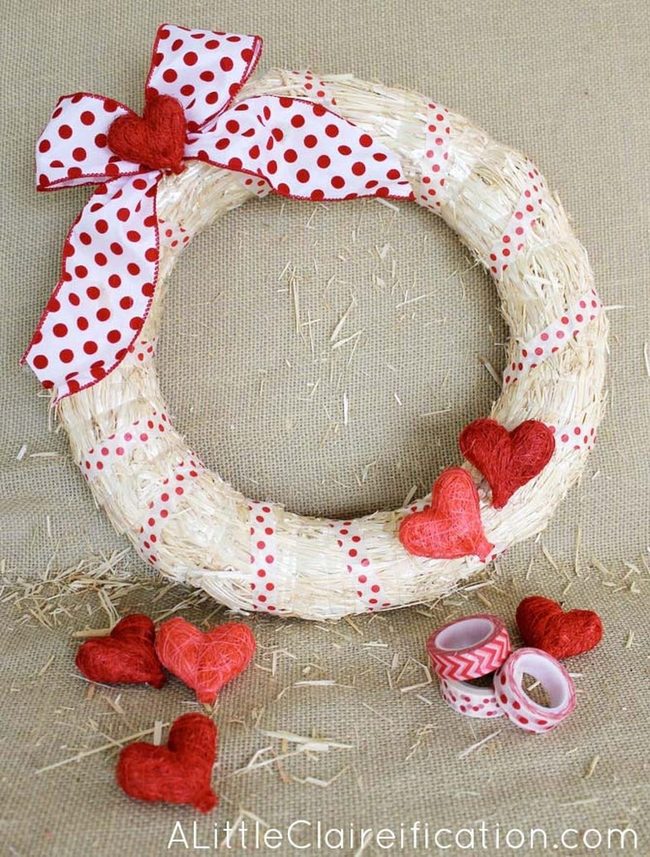 Duct Tape Valentine Wreath