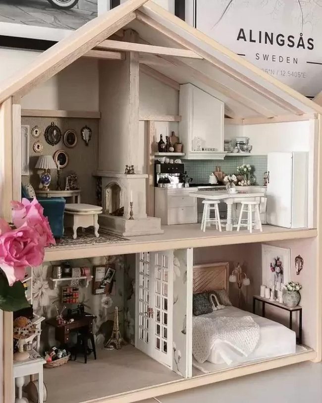 Ikea Dollhouse Transformed Into Luxury Estate