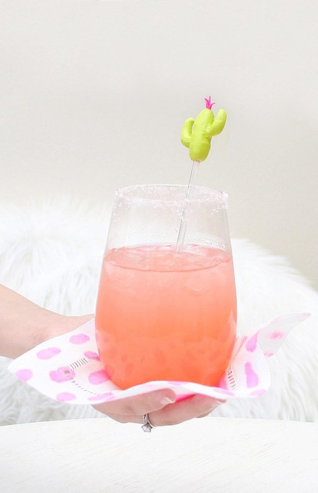 Pink Fizz With Cactus Charm