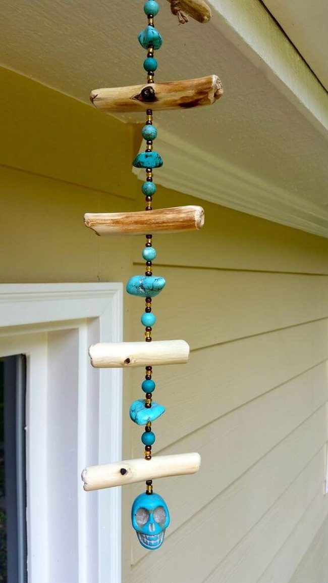 Turquoise Beads Stone Wind Chime