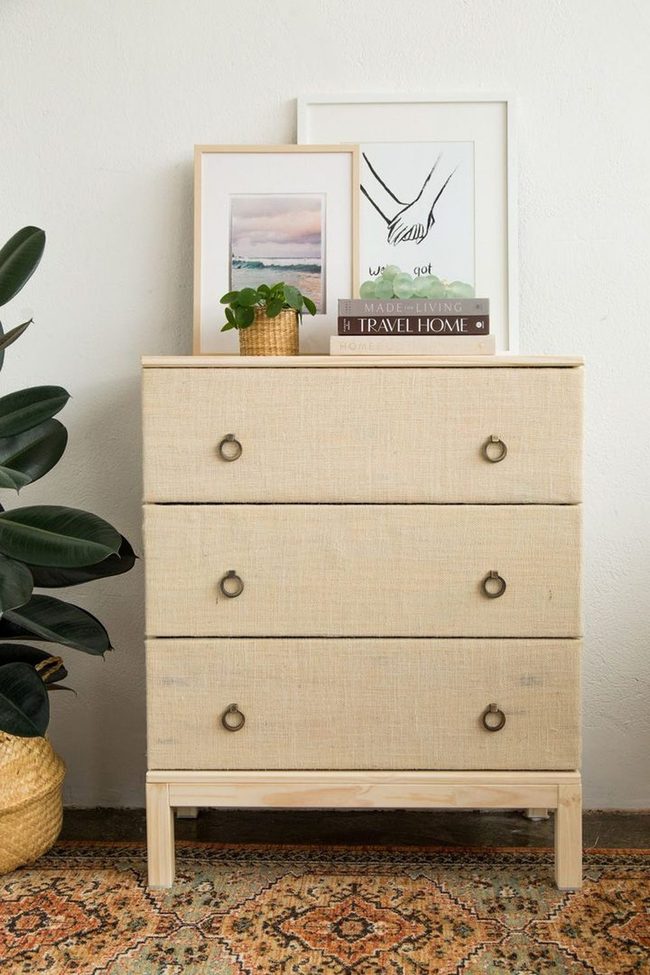 Grasscloth Chest On Budget