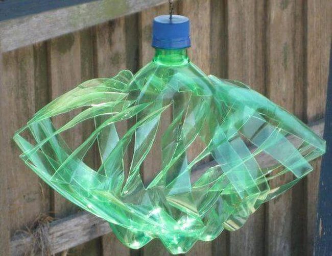 Spinning Plastic Bottle Gardens