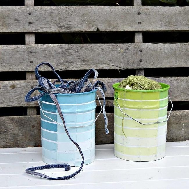 Painted Cans Practical Storage