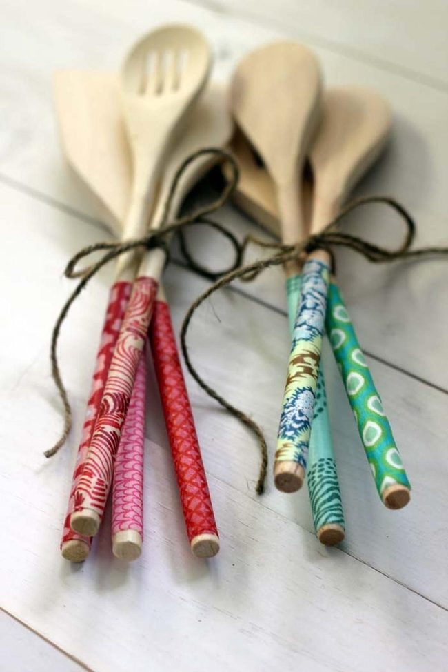 Soft-Handle Wooden Spoons For Comfort
