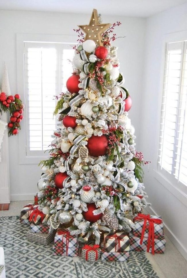 Red And White Christmas Corner