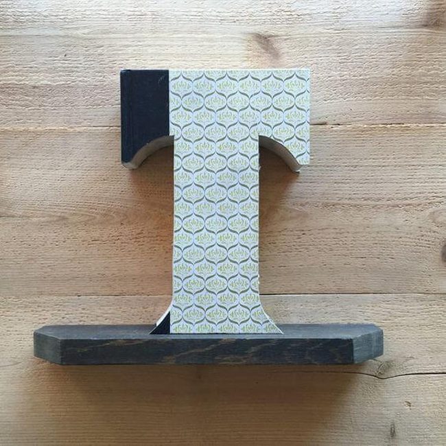 Patterned Paper Wooden Letters