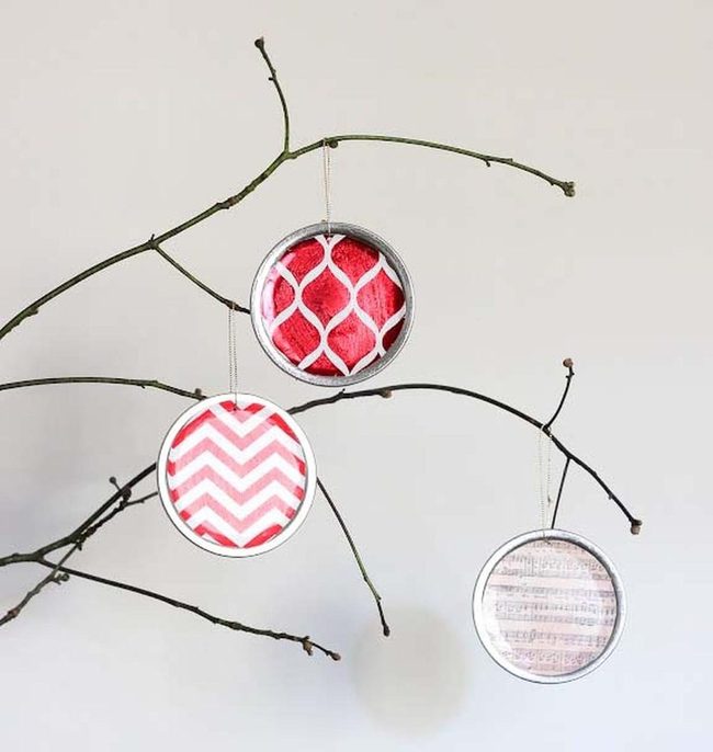 Fabric-Wrapped Mason Jar Lids