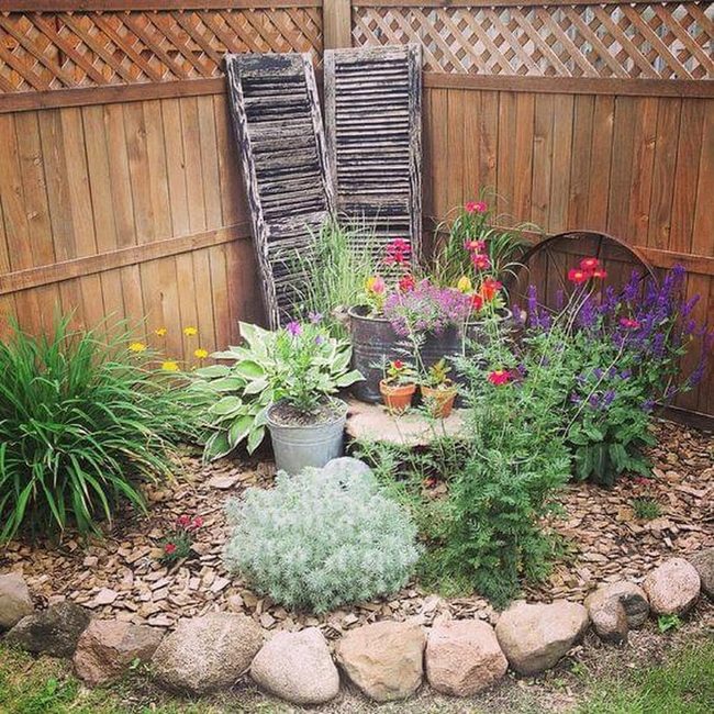Layered Garden Corner Oasis