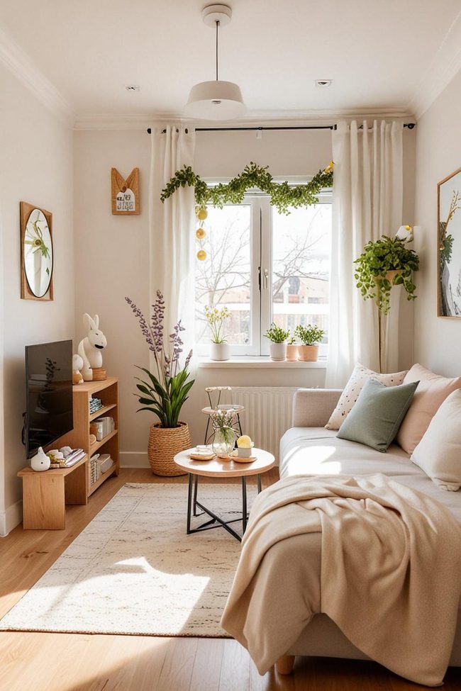 Functional Easter Décor Small Spaces