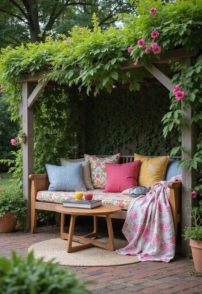 Dollar Store Yard Reading Nook