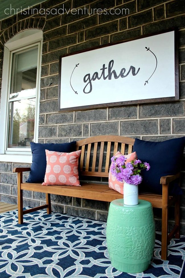 Natural Wood Welcome Statement