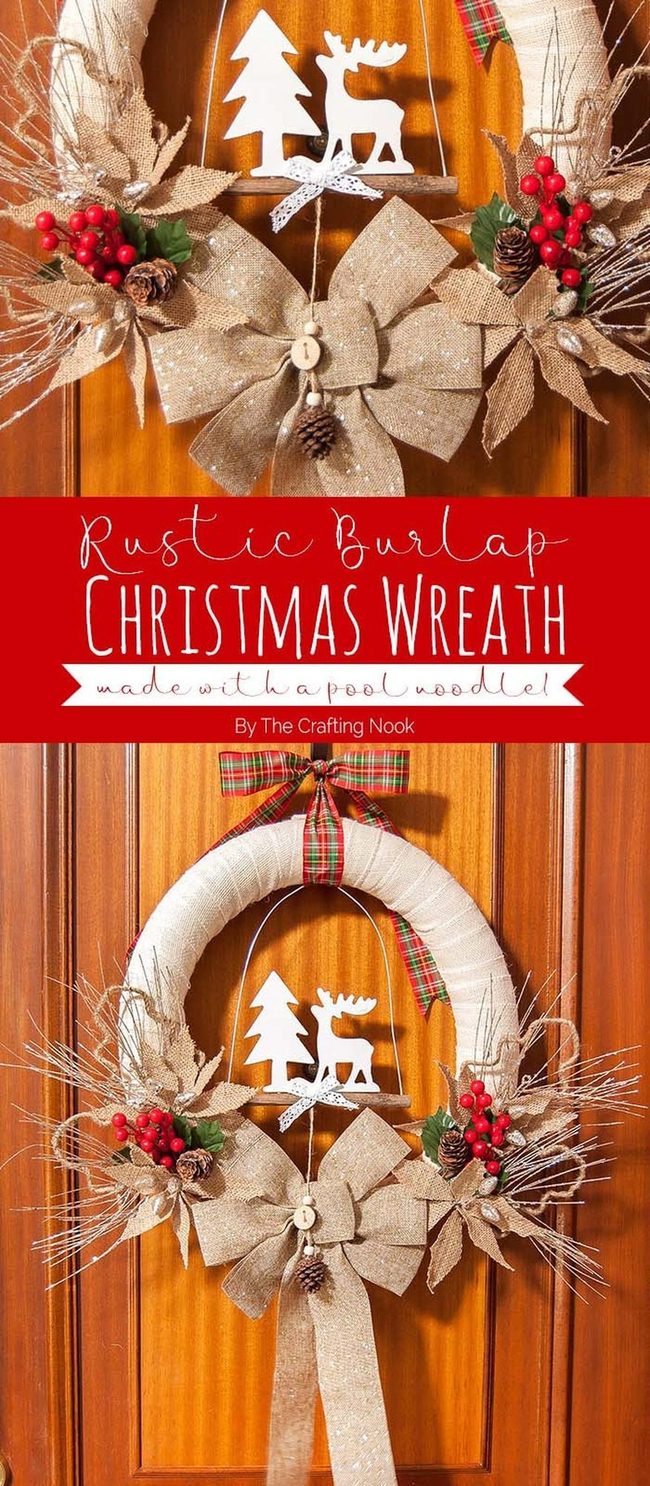 Handwoven Burlap Wreath