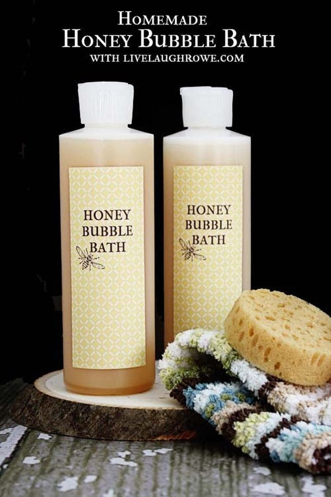 Honey Bubble Bath From Scratch