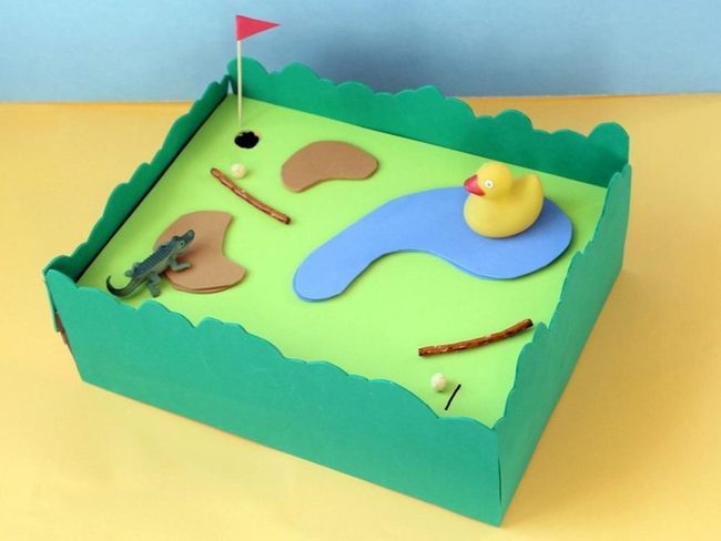 Tiny Golf Course In A Box