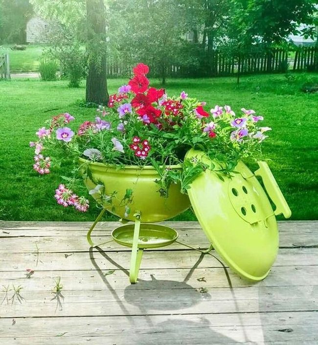 Grill Turned Flower Burst