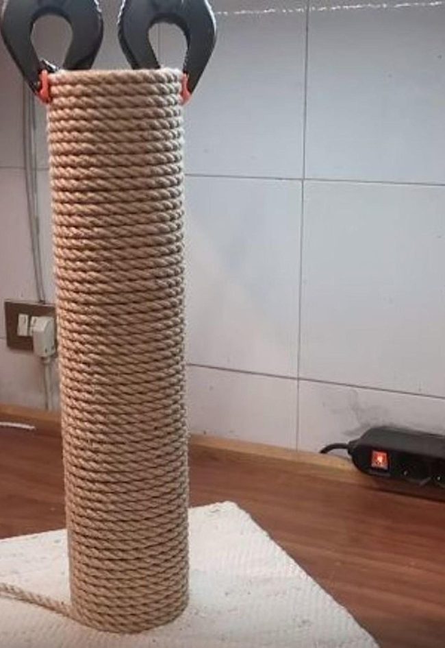 Thick Rope Over Wood Storage