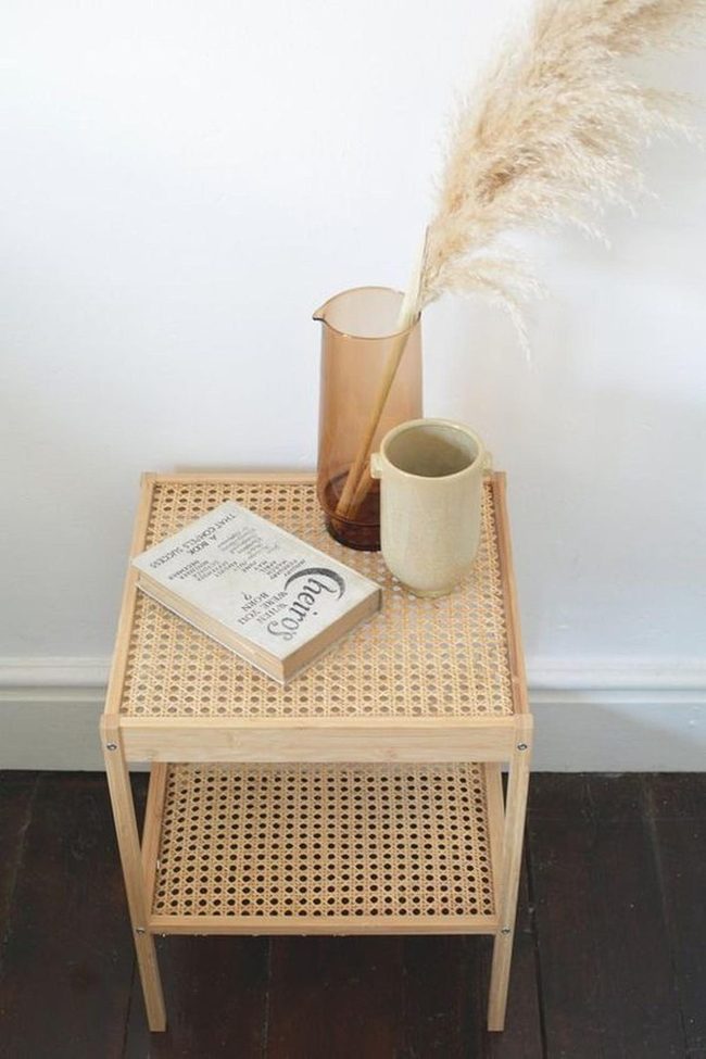 Amber Pampas Grass Wooden Nook