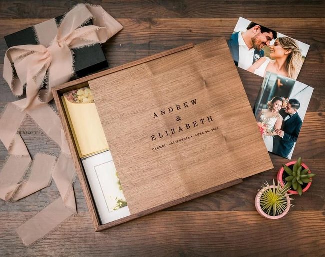 Custom Engraved Wooden Memory Box