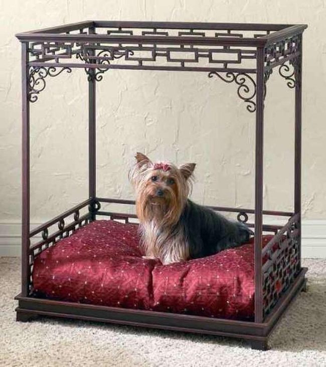 Red Polka Dot Canopy Bed
