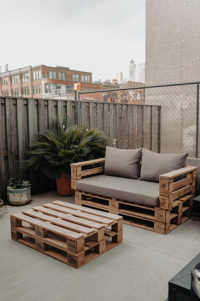 Stacked Gray Blocks Seating