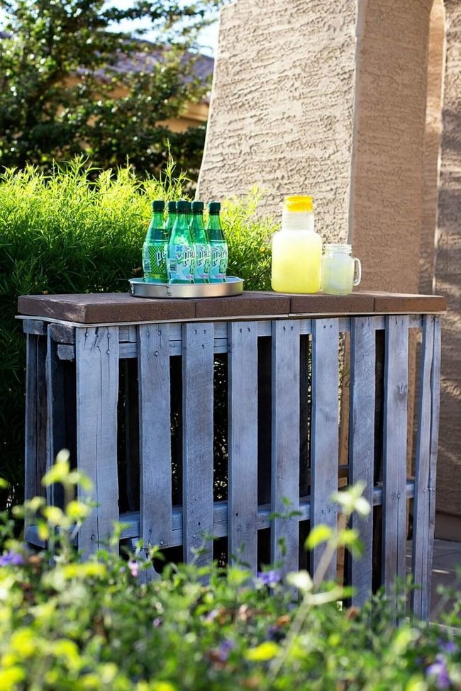 Reclaimed Wood Garden Bar