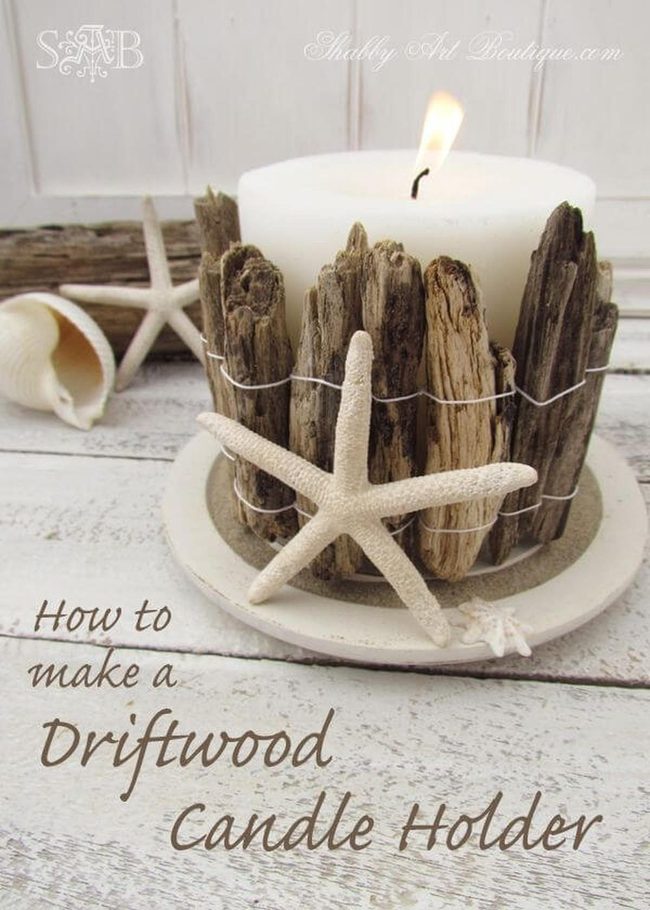 Weathered Driftwood Coastal Holders