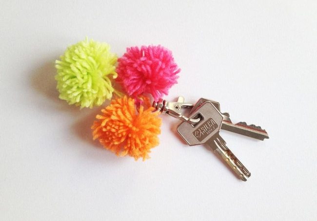Fluffy Pom-Pom Key Bundle