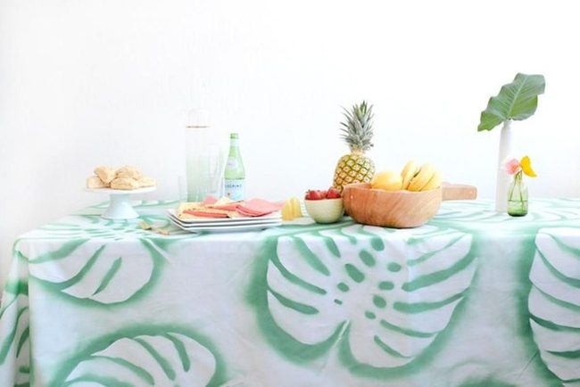 Pineapple And Banana Tropical Table
