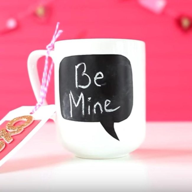 Black Speech Bubble Love Mug