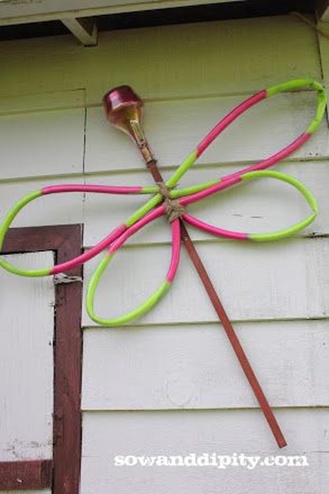 Pink And Green Dragonfly Hose