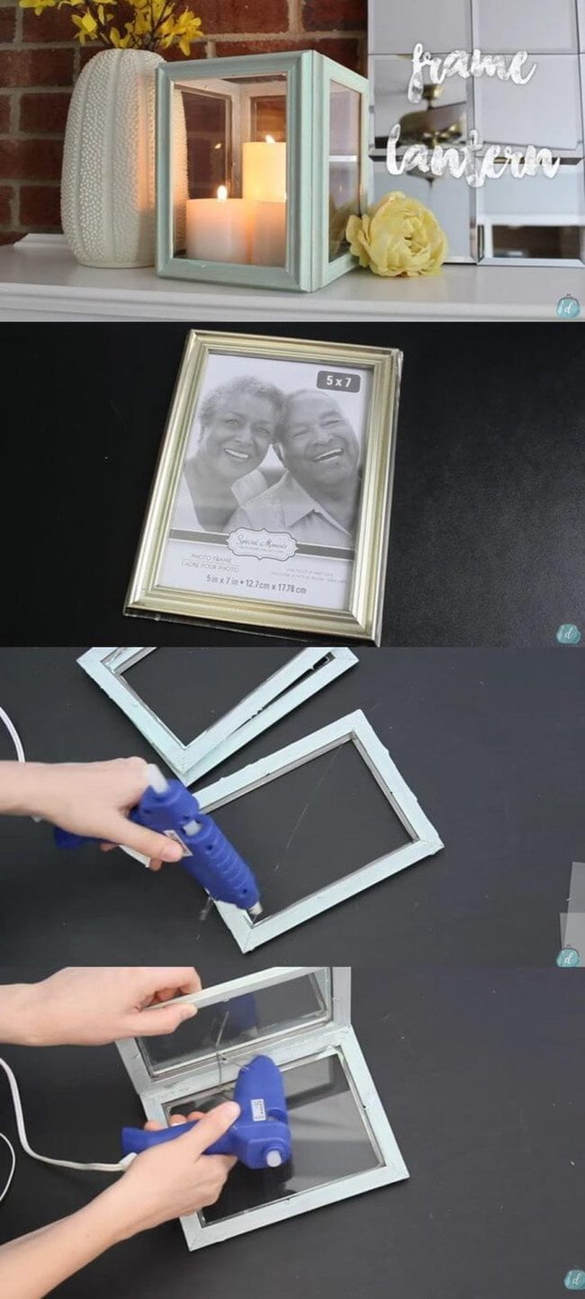 Shiny Geometric Cube Candle Holders