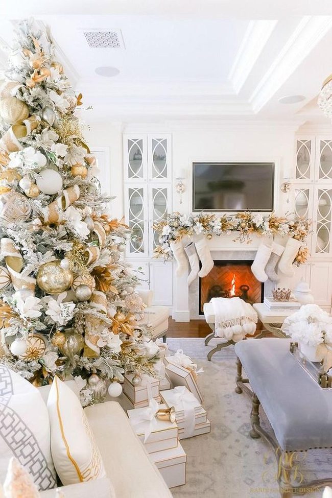 Gold And White Christmas Elegance