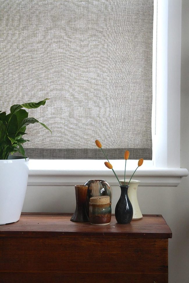 Wooden Corner With Dried Flowers