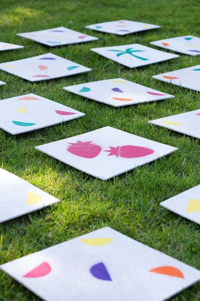 Oversized Cork Tiles Memory Game