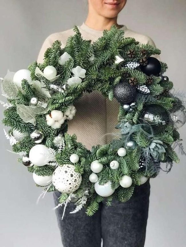 Green Pine Silver Sparkle