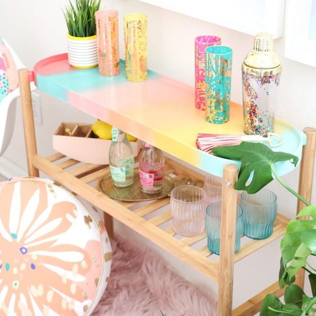 Pink Shimmer Cocktail Station
