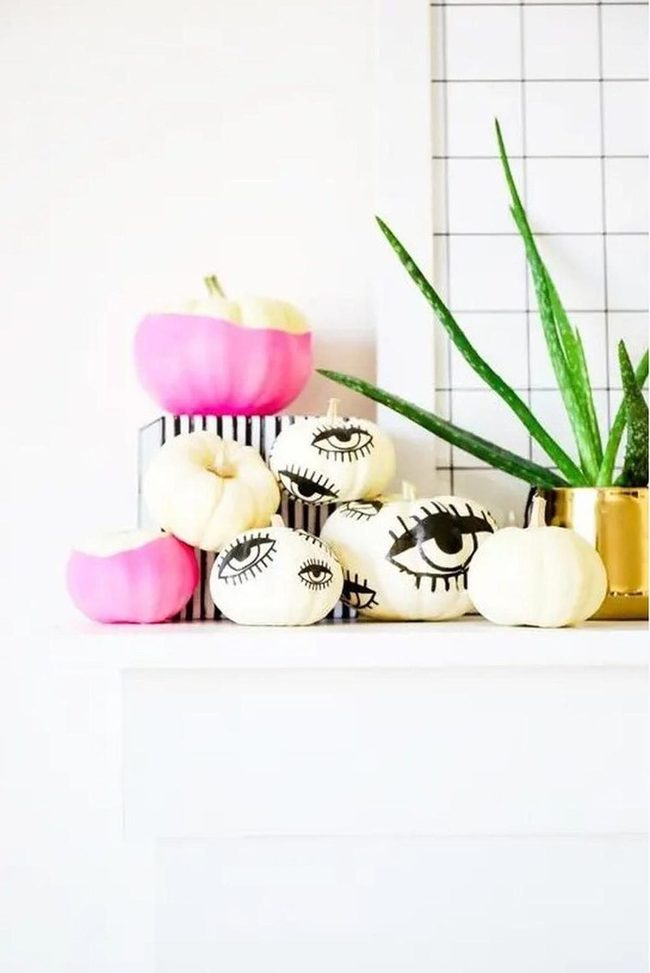 Black-Eyed Pumpkins Halloween Display