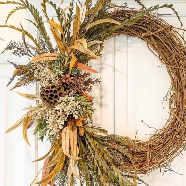 Grapevine Wreath Autumn Gold