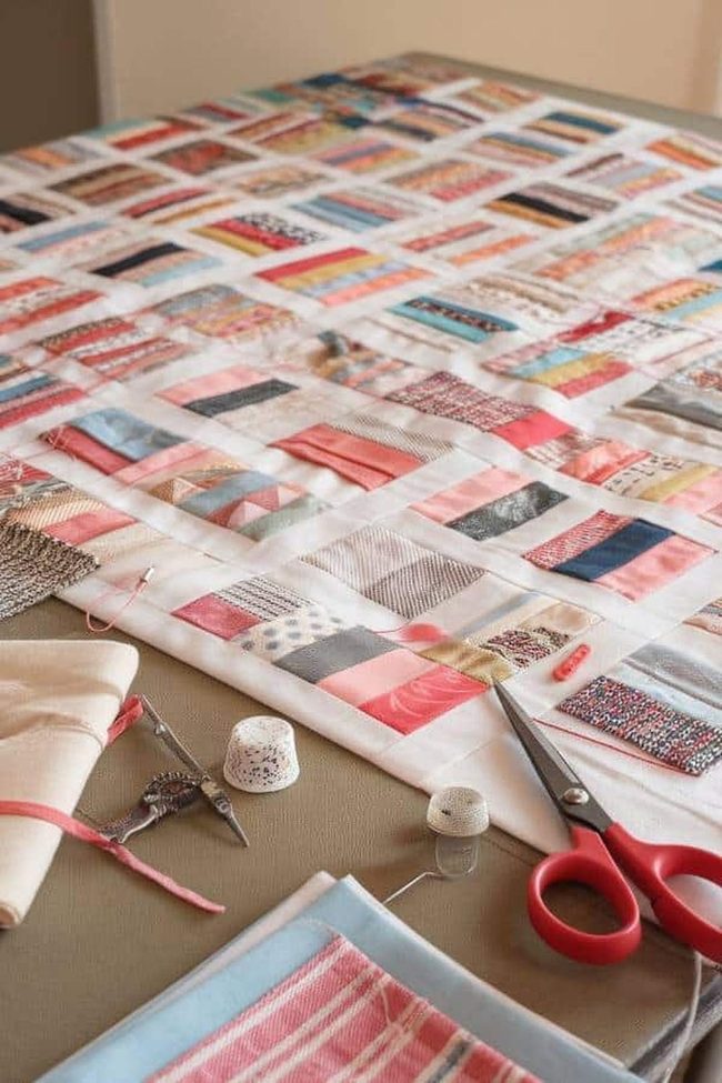 Hand-Stitched Quilts With Meaningful Patterns