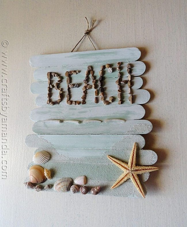 Light Blue Weathered Beach Wall Art