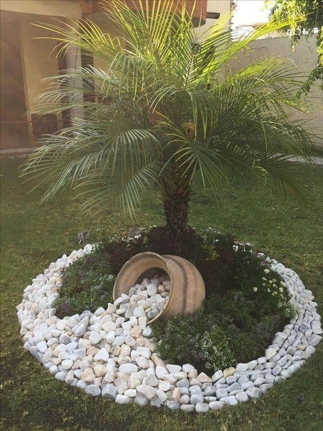 White Stones Spilling From Pot