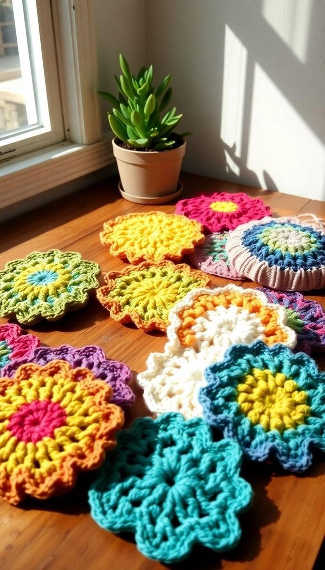 Recycled Fabric Circle Scrubbies